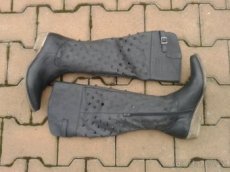 Luxusní kožené kozačky - velikost 40