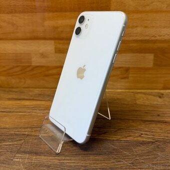 iPhone 11 128GB, bílý, 100% bat. (Rok záruka)