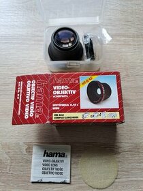 Prodám dva nepoužité videoobjektivy Hama - 1