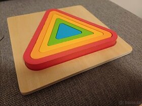 Didaktická dřevěná hra Triangl - 1