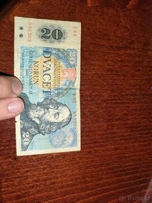 Bankovka 20korun československých