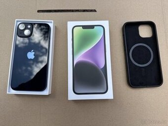 iPhone 14 128 GB Midnight – baterie 97 %, záruka do 02/2026