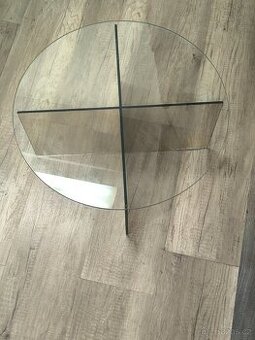 Skleněný stolek průměr 50 výška 24cm SLEVA - 1
