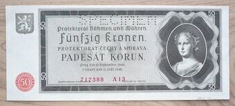 Bankovka, Protekt Čechy a Morava, 50 K roč 1940