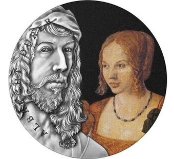 Stříbrná mince 2 oz Albrecht Durer Worlds Greatest Artists