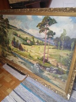 Starý obraz 80x130cm