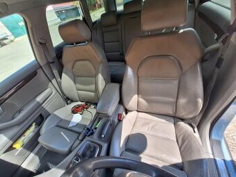 S-LINE šedé kožené sedačky A4 B6 B7 full elektrické