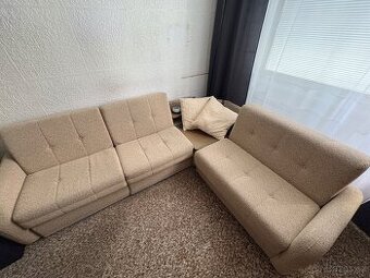 Rozkládací sedací souprava funkční v bezvadném stavu