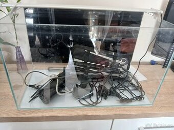 Akvárium 65l optiwhite + spousta příslušenství