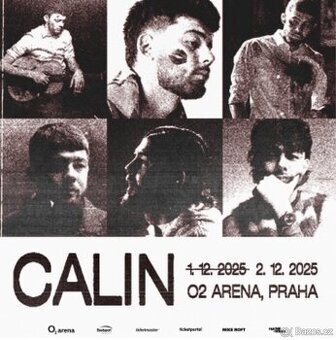 Calin O2 Arena, Praha – úterý 2. prosince 2025, 20:00