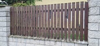 Dřevěná plotová pole - plot