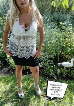 Krajkový top- vel 44