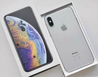 iPhone Xs Silver BATERIE 100% TOP