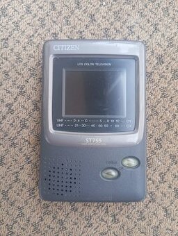 Retro kapesní LCD TV Citizen ST555 – sběratelský kousek