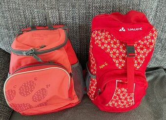 2 dětské batůžky -  ̶z̶n̶.̶ ̶V̶a̶u̶d a Wolf Skin v TOP stavu