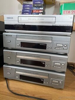 Sestava 4x VHS Videorekordér Thomson – Pro sběratele i studi