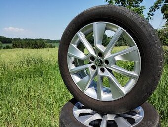 Originál ALU kola Škoda Scala Kamiq R17 + letní pneu
