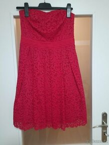 Růžové společenské šaty, vel. 38