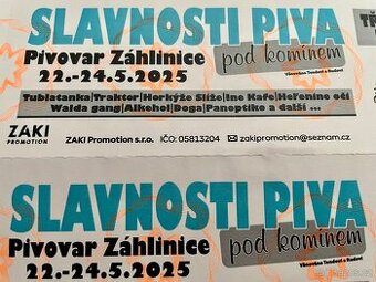 Lístky SLAVNOSTI PIVA POD KOMÍNEM-ZÁHLINICE