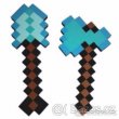PĚNOVÁ DIAMANTOVÁ LOPATA+SEKYRA 40CM.MINECRAFT
