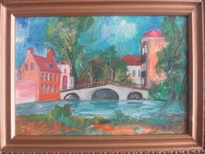 Krajina s mostem.