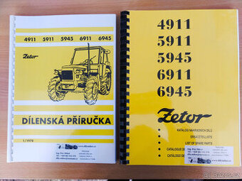 Katalog a dílenská příručka na Zetor 4911 - 6945 - 1