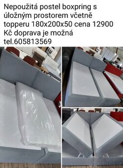 Nepoužité postele Boxpring