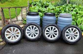 VW 4x alu kola VW  5x112 R17 + zimní pneu 215 / 60 / R17