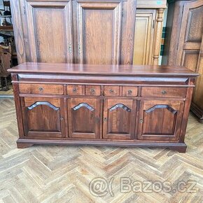 Dresoar 4 š. 4 dv. teak, dub masiv