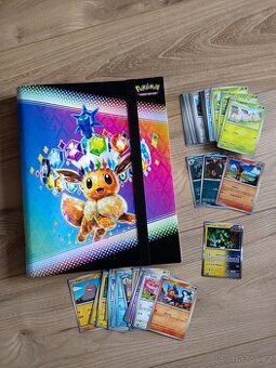 Pokémon Prismatic Evolutions album + bonus různojazyčné kart