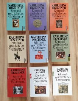 Predám sériu Kriminálne dejiny kresťanstva (v nemčine) + iné