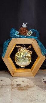 Dřevěná vánoční dekorace