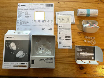 Bezdrátová sluchátka SONY WF-SP800N bílá