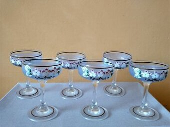 Skleničky – modré sklo