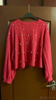 Krásný svetr s perly zn.. Shein vel L