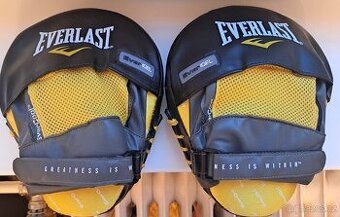 Profesionální boxerské lapy Everlast Evergel – žluto-černé