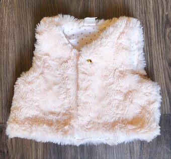 Dětské teplá vesta 9-12 měsíců