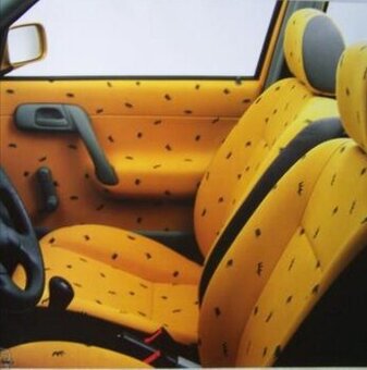 Žluté sedačky colorline felicia