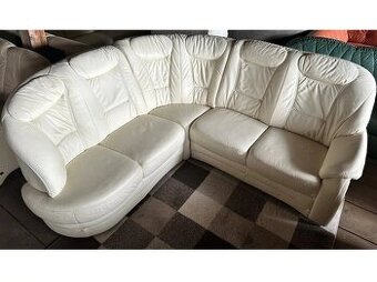 Luxusní rohová kožená sedací souprava, 2752