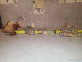 Miniatury 2-ryby, ryba, soška, kapr, štika, sumec