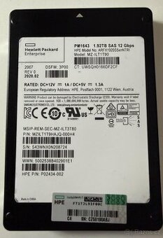SSD Samsung PM1643 1.92TB SAS Enterprise
