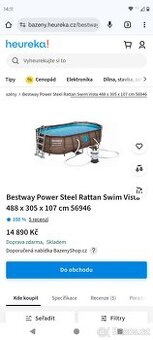 Bazén Bestway rattan