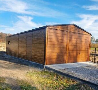 Plechová hala 5×12 x2,63m – Zlatý dub „SATURN“