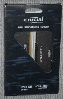 Crucial Ballistix Black DDR4 32GB (2x16) 3200MHz CL16 1.35V
