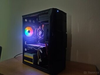 Herní PC s AMD 6 jader a AMD RX 570 8GB (podobná RTX 3050)