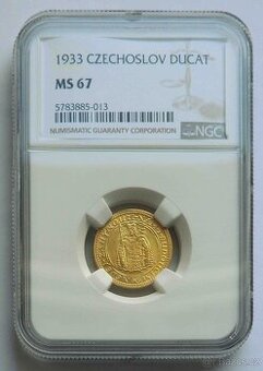 Svatováclavský dukát 1933, NGC MS 67