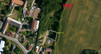 Prodej pozemku k bydlení, 931 m², Čepí