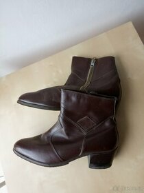 Kotníkové boty - kožené - - retro - 1