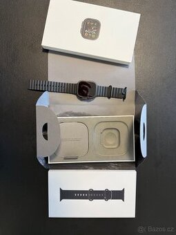 Apple Watch Ultra 2 49mm Černý titan s černým řemínkem - 1