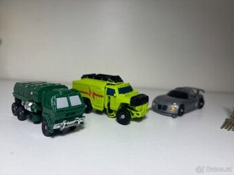 Transformers set 6 figurek - Auta a stíhačka